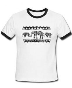 Three elephant ring t shirt