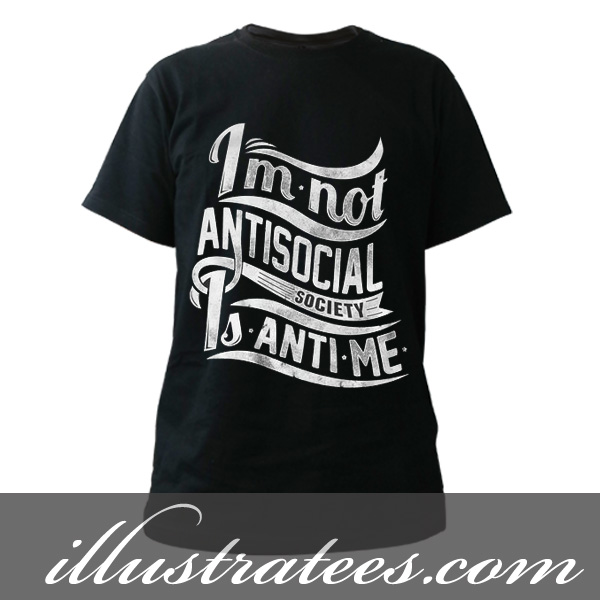 antisocial t-shirt