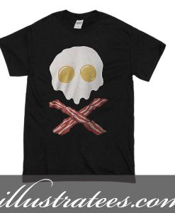 breakfast skull t-shirt