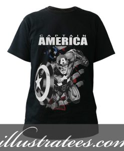 captain america art t-shirt