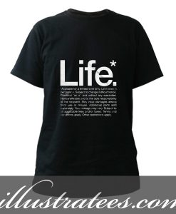 life design t-shirt