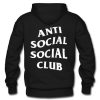 Anti Social Social Club Logo Hoodie Back