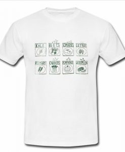 Garden Seeds Screen Kale Beet Tomatos T Shirt