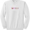 Messy Font Color Sweatshirt
