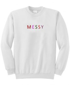 Messy Font Color Sweatshirt