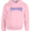 thrasher pink hoodie