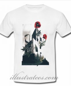 flower in the building t-shirt