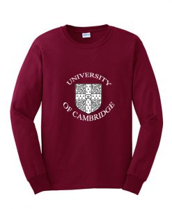 university of cambridge maroon sweatshirt