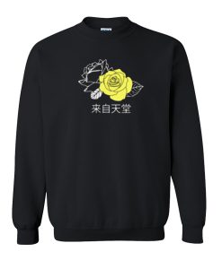 Japanese Yellow Rose Sweatshirt