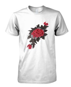 Roses embroided White tshirt