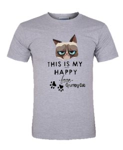 This Is My Happy Face Grumpy Cat tshirt