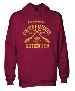 property of gryffindor quidditch hoodie