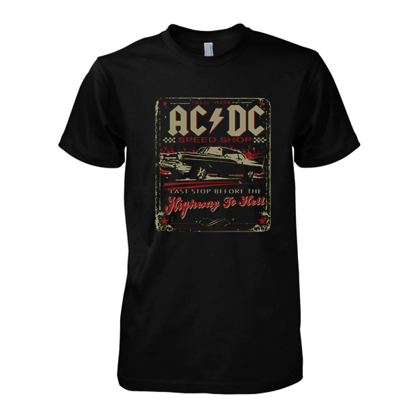 AC DC speed shop tshirt