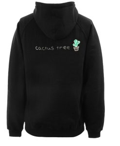 Cactus tree hoodie back