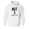 White Not A Morning Person Hoodie