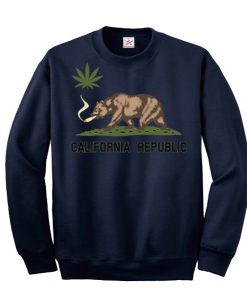 California Republic Weed Bear Sweatshirt