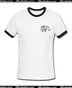 Bohemian Elephant Ringer T-Shirt