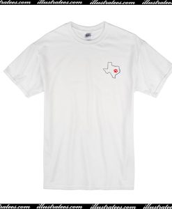 Texas Outline Map T Shirt