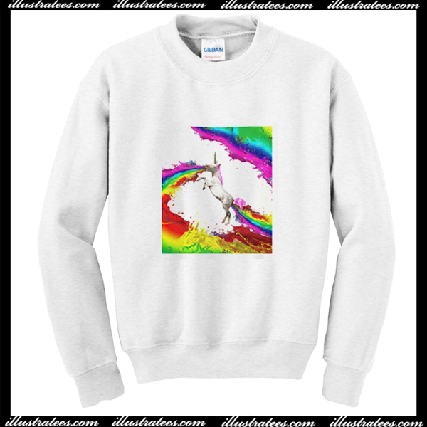 Unicorn Spew Wall Sweatshirt