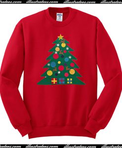 Felt Christmas Tree Kit sweatshirt