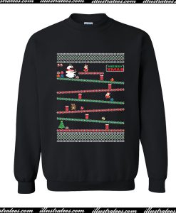 Function 8 Bit Santa Arcade Christmas Sweatshirt