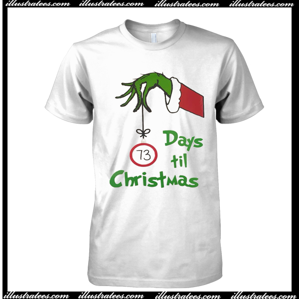 Grinch Hand Christmas Countdown T-Shirt