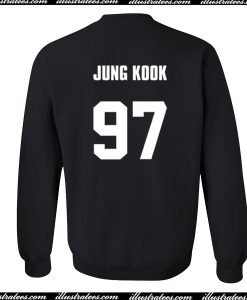 Jung Kook Sweatshirt Back