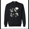 Three Cat Moon Sweatshirt