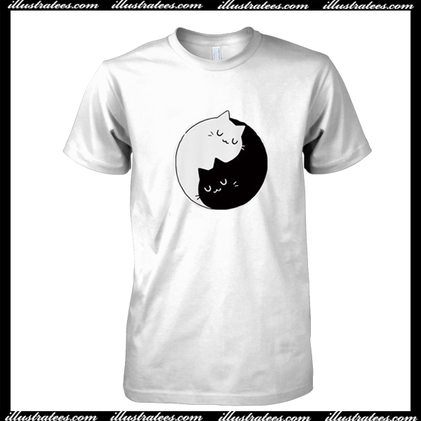 Yin Yang Cats Kittens T Shirt