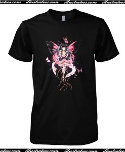 Black Anime Fairy T Shirt