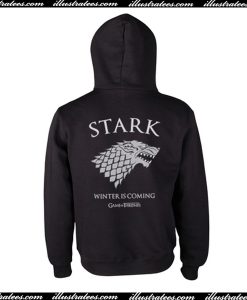 Game of Thrones Stark Winter is Coming Back Hoodie