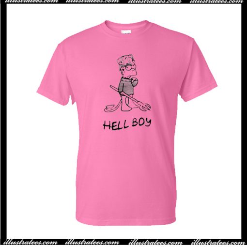 Hellboy Bart Simpson T Shirt