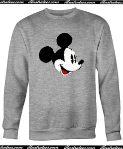 Mickey Mouse Head Sweatshirt