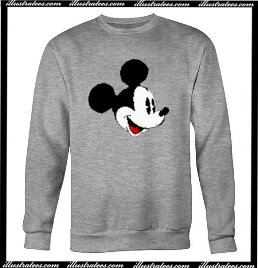 Mickey Mouse Head Sweatshirt