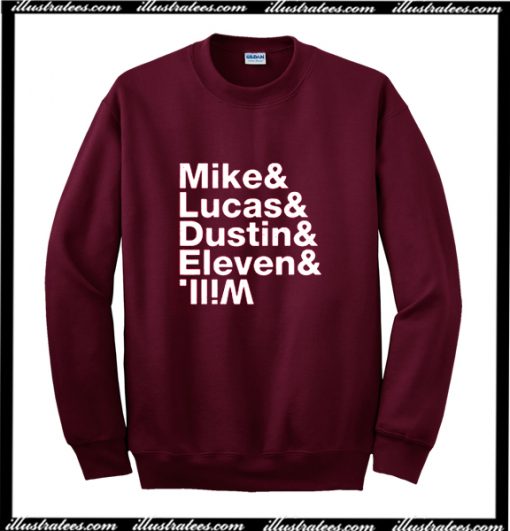 Mike Lucas Dustin Eleven Will Sweatshirt