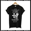 Never Underestimate A girl Who Listen To Ed Sheeran T-shirt