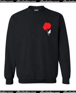 flower rose sweatshirt