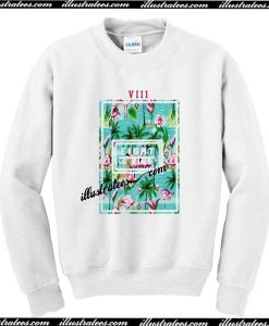 Flamingo Flower Sweatshirt