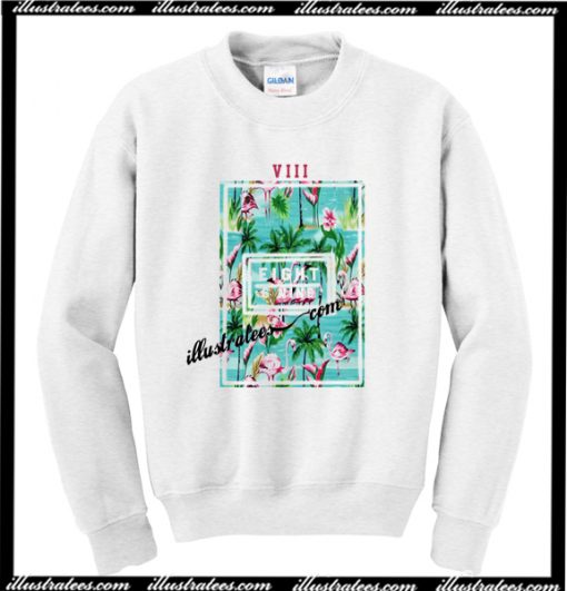 Flamingo Flower Sweatshirt