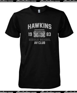 Hawkins 1983 Middle School AV Club T-Shirt