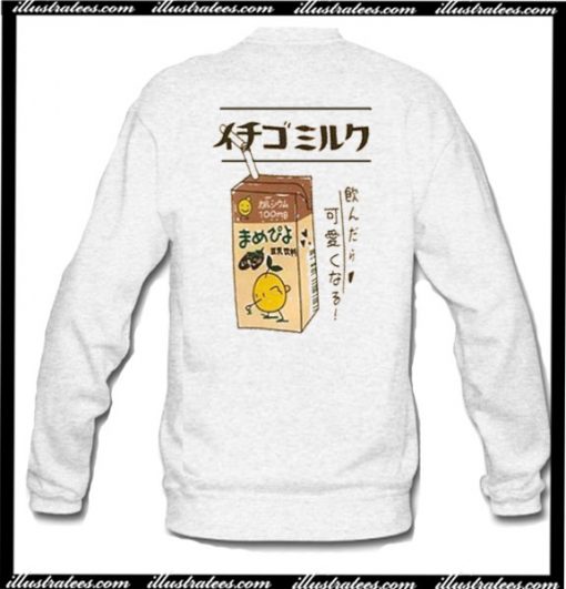 Ichigo Milk Sweatshirt Back