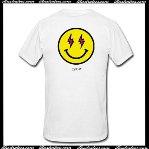 J Balvin Energia Smiling Face T-Shirt Back