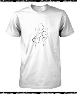 Kiss Line Art T-Shirt
