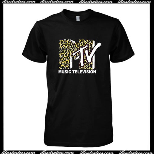 MTV Logo Leopard T-Shirt