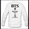 BTS Sweatshirt Back