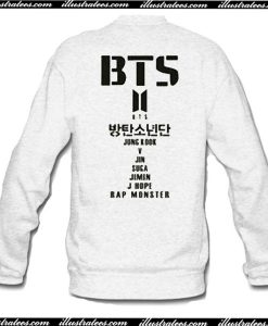 BTS Sweatshirt Back