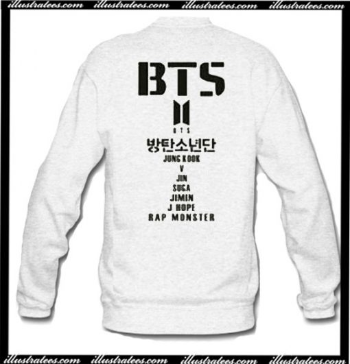 BTS Sweatshirt Back