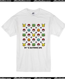 By A Bathing Ape Pokemon T-Shirt