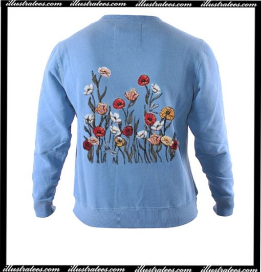 Flowers Sweatshirt Back