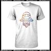 Galaxy Hamsa Namaste T-Shirt